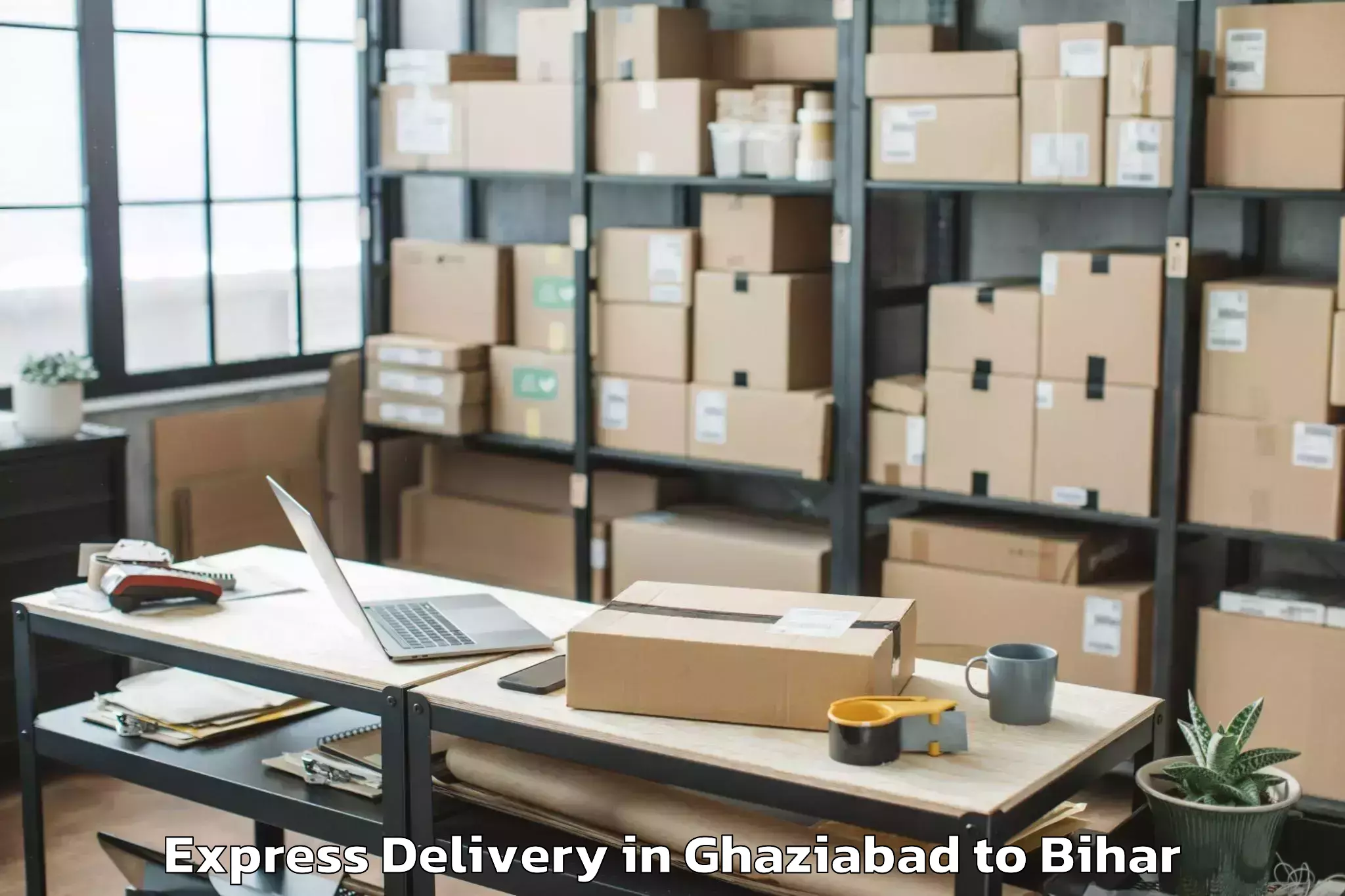 Book Your Ghaziabad to Majhaulia Express Delivery Today